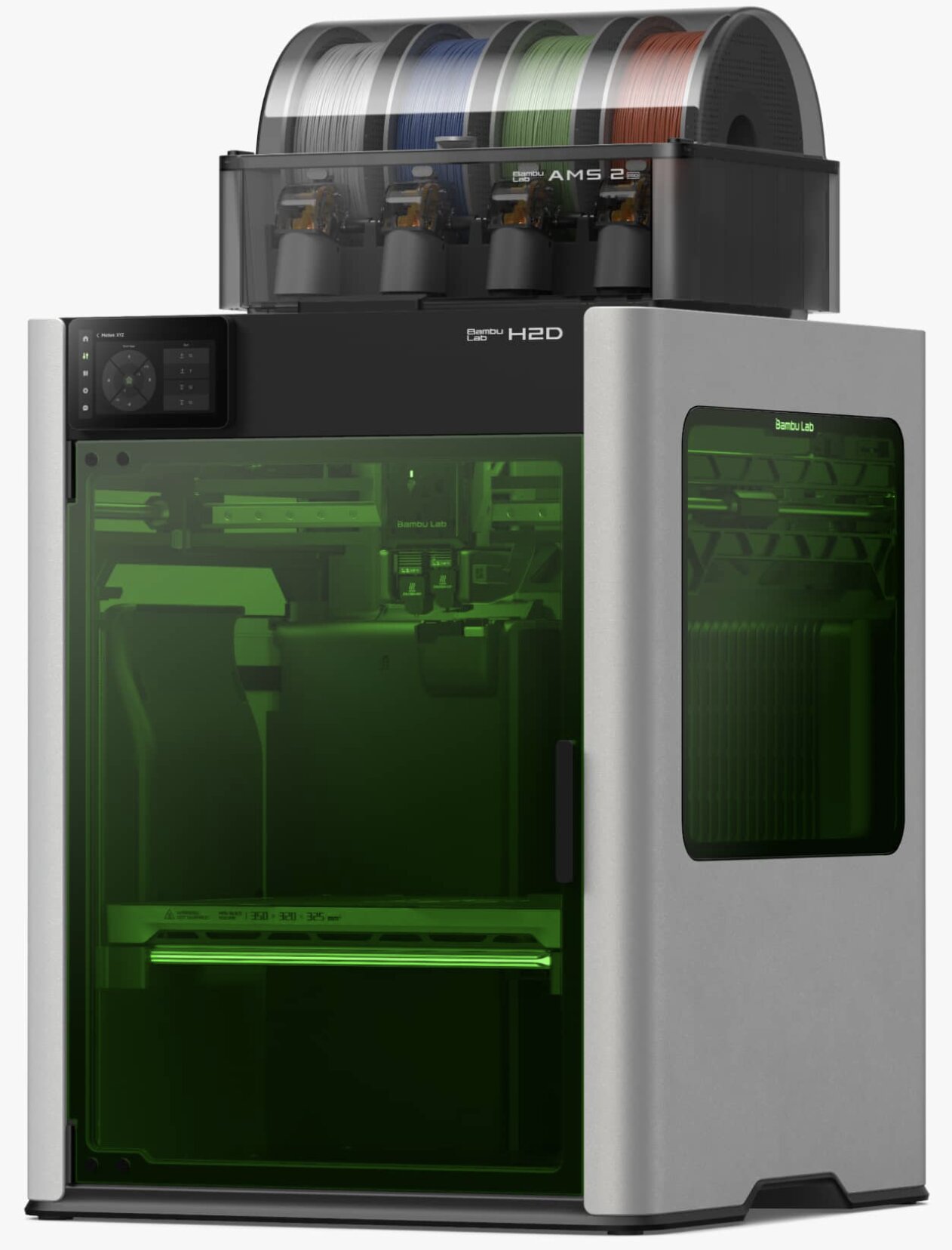 Bambu Lab H2S 3D printer with AMS multi-material system in the Cognitaur lab